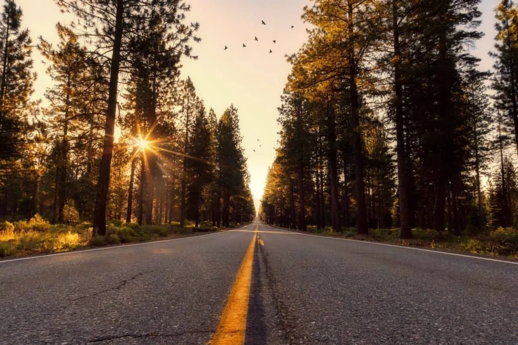 road in california